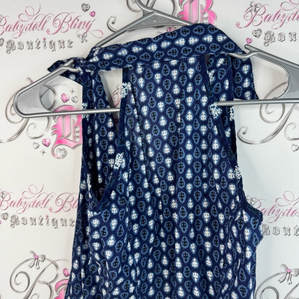 Desi weavess one piece jumper pants suit Blue Sleeveless Button-Down collared - Picture 7 of 16